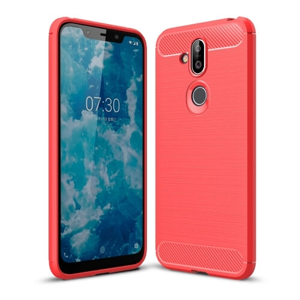12734
FLEXI TPU obal Nokia 7.1 Plus / X7 červený