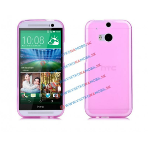973
Silikónový obal HTC One M8 ružový