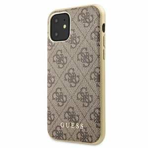 Guess case for iPhone 11 GUHCN61G4GB brown hard case 4G Collection
