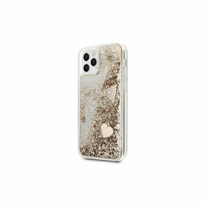 Guess case for IPhone 11 Pro GUOHCN58GLHFLGO hard case gold Charms 2 Liquid Glitter