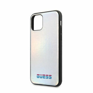 Guess case for iPhone 11 Pro Max GUHCN65BLD silver hard case Iridescent