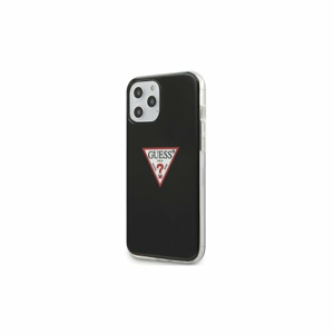 Guess case for iPhone 12 / 12 Pro 6,1" GUHCP12MPCUCTLBK black hard case Triangle Collection