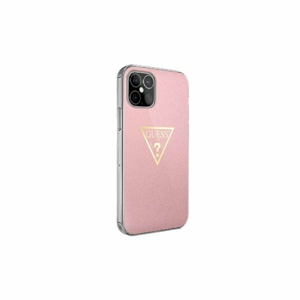 Guess case for iPhone 12 Mini 5,4" GUHCP12SPCUMPTPI pink hard case Metallic Collection