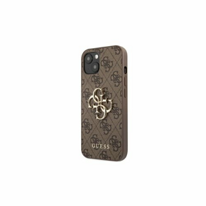 Guess case for iPhone 13 6,1'' GUHCP13M4GMGBR brown hard case 4G Big Metal Logo
