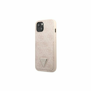 Guess case for iPhone 13 6,1" GUHCP13MP4TPP pink hardcase 4G Triangle Logo Cardslot