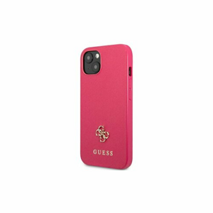 Guess case for iPhone 13 6,1" GUHCP13MPS4MF pink hardcase Saffiano 4G Small Metal Logo