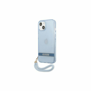 Guess case for IPhone 13 Mini 5,4" GUHCP13SHTSGSB hard case blue PC/TPU Translucent