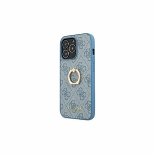 Guess case for iPhone 13 Pro / 13 6,1" GUHCP13L4GMRBL blue hard case 4G with ring stand
