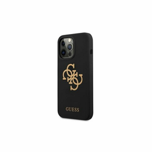 Guess case for iPhone 13 Pro / 13 6,1" GUHCP13LLS4GGBK black hard case Silicone 4G Logo