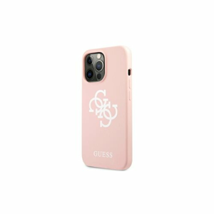 Guess case for iPhone 13 Pro / 13 6,1" GUHCP13LLS4GWPI pink hard case Silicone 4G Logo