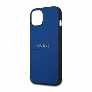 Guess case for iPhone 13 Pro / 13 6,1'' GUHCP13LPSASBBL blue Saffiano Strap