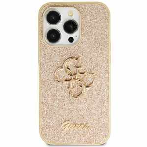 Guess case for iPhone 13 Pro 6,1" GUHCP13LHG4SGD gold HC Fixed Glitter Big 4G