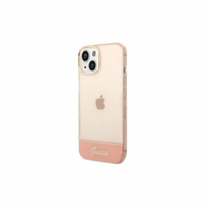 Guess case for iPhone 14 6,1" GUHCP14SHGCOP pink hardcase Translucent