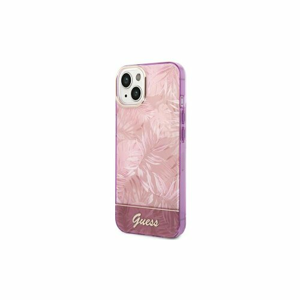 Guess case for iPhone 14 6,1" GUHCP14SHGJGHP pink HC Electro Cam Jungle