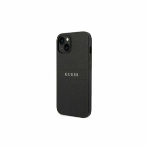 Guess case for iPhone 14 6,1" GUHCP14SPSASBBK black PU Leather case Saffiano with Metal Logo H