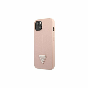 Guess case for iPhone 14 6,1" GUHCP14SPSATLP pink HC Saffiano PU Triangle