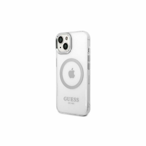 Guess case for iPhone 14 6,1" GUHMP14SHTRMS silver HC Magsafe Metal Outline