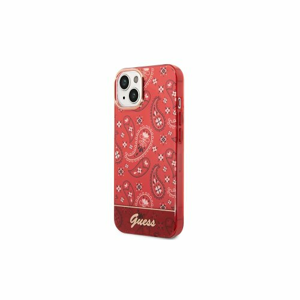Guess case for iPhone 14 Plus 6,7" GUHCP14MHGBNHR red hardcase Bandana Paisley