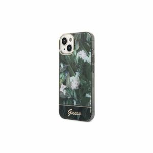 Guess case for iPhone 14 Plus 6,7" GUHCP14MHGJGHA green hardcase Jungle Collection