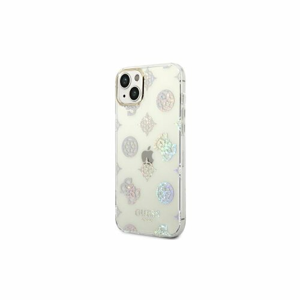 Guess case for iPhone 14 Plus 6,7" GUHCP14MHTPPTH white HC Electro Cam Glitter Peony
