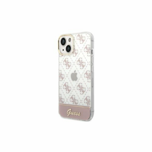 Guess case for iPhone 14 Pro 6,1" GUHCP14LHG4MHP pink hardcase 4G Pattern Script