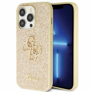 Guess case for iPhone 14 Pro 6,1" GUHCP14LHG4SGD gold HC Fixed Glitter Big 4G