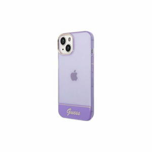 Guess case for iPhone 14 Pro 6,1" GUHCP14LHGCOU purple hardcase Translucent