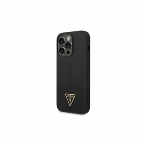 Guess case for iPhone 14 Pro 6,1" GUHCP14LSLTGK black hardcase Silicone Triangle