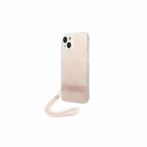 Guess case for iPhone 14 Pro Max 6,7" GUOHCP14XH4STP pink HC PC/TPU Print 4G Cord