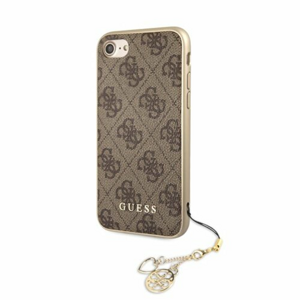 Guess case for iPhone 7 / 8 / SE 2020 GUHCI8GF4GBR brown hard case 4G Charms