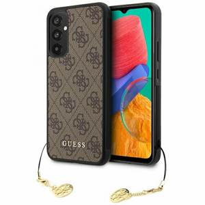 Guess case for Samsung Galaxy A34 5G GUHCSA34GF4GBR brown hardcase 4G Charms Collection