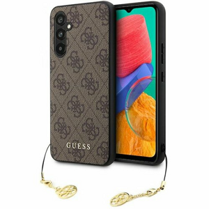 Guess case for Samsung Galaxy A54 5G GUHCSA54GF4GBR brown hardcase 4G Charms Collection