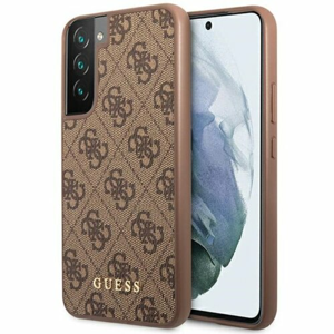 Guess case for Samsung Galaxy S23 Plus GUHCS23MG4GFBR brown hardcase 4G Metal Gold Logo