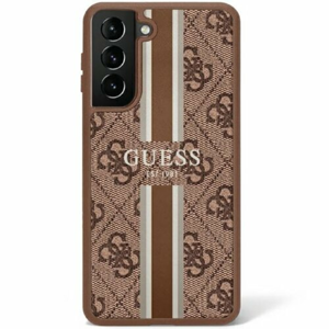 Guess case for Samsung Galaxy S23 Ultra GUHCS23LP4RPSW brown hardcase 4G Printed Stripe