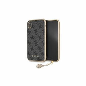 Guess iPhone XR GUHCI61GF4GGR gray hard case 4G Charms Collection