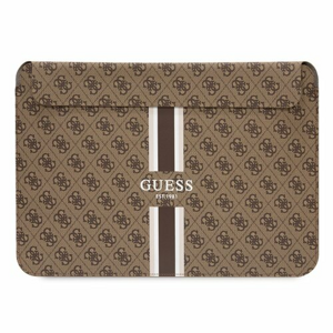 Guess PU 4G Printed Stripes Computer Sleeve 13/14" Brown