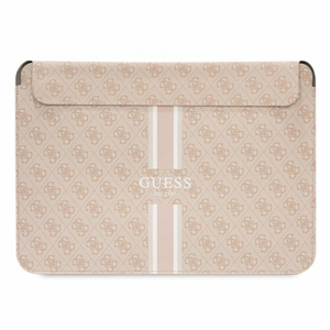 Guess PU 4G Printed Stripes Obal na Notebook 13/14" Pink