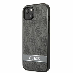 Puzdro Guess PU 4G Stripe iPhone 13 - čierne
