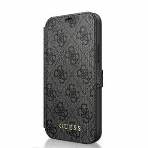 GUFLBKSP12L4GG Guess 4G Book Pouzdro pro iPhone 12 Pro Max 6.7 Grey