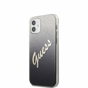 GUHCP12SPCUGLSBK Guess PC/TPU Vintage Zadní Kryt pro iPhone 12 mini 5.4 Gradient Black