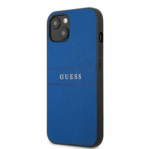Puzdro Guess GUHCP13MPSASBBL PU Leather Saffiano iPhone 13 - modré