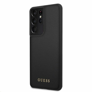 GUHCS21LIGLBK Guess Iridescent Zadní Kryt pro Samsung Galaxy S21 Ultra Black