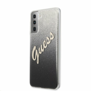 GUHCS21SPCUGLSBK Guess PC/TPU Vintage Zadní Kryt pro Samsung Galaxy S21 Gradient Black