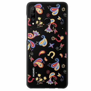 Huawei Original TPU Protective Kryt pro Huawei P30 Lite Flower Black (EU Blister)