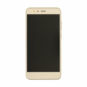 Huawei P9 Lite - LCD Displej + Dotyková Plocha + Sklíčko s Rámom - Zlatý (Service Pack)