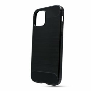 Iphone 12 / Iphone 12 Pro čierne gumené puzdro, Carbon