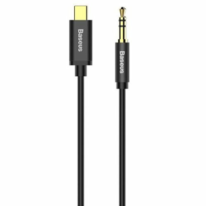 Kábel Baseus CAM01-01 USB-C/3.5mm jack 1.2m Čierny