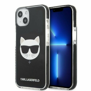 Karl Lagerfeld case for iPhone 13 KLHCP13MTPECK black hard case Iconic Choupette Head