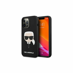 Karl Lagerfeld case for iPhone 13 Pro / 13 6,1" KLHCP13LSLKHBK black hard case Silicone Karl`s