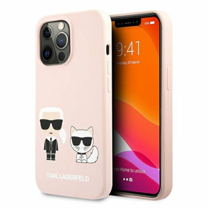 Karl Lagerfeld case for iPhone 13 Pro / 13 6,1" KLHCP13LSSKCI hard case light pink Silicone Ka